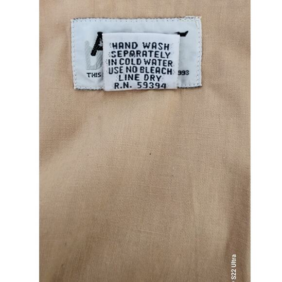 Vtg At Last Basics Cowboy Western Themed Sleeveless Button Down Vest Womens Med - Picture 7 of 7